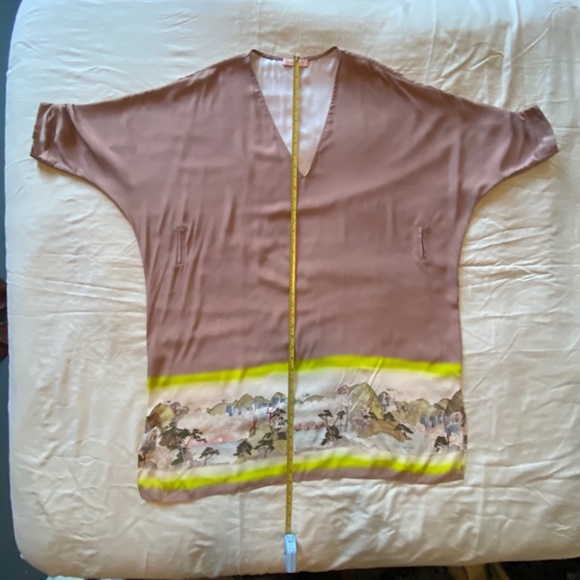 Matthew Williamson Pink Silk Short Caftan Size 12 Fits many sizes - Picture 5 of 11